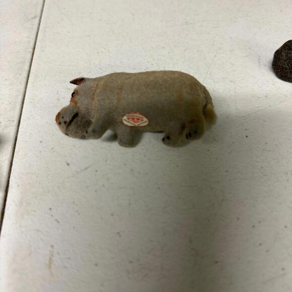 Vintage Wagner Kunstlerschutz Flocked Animal Lot West Germany - Picture 6 of 7